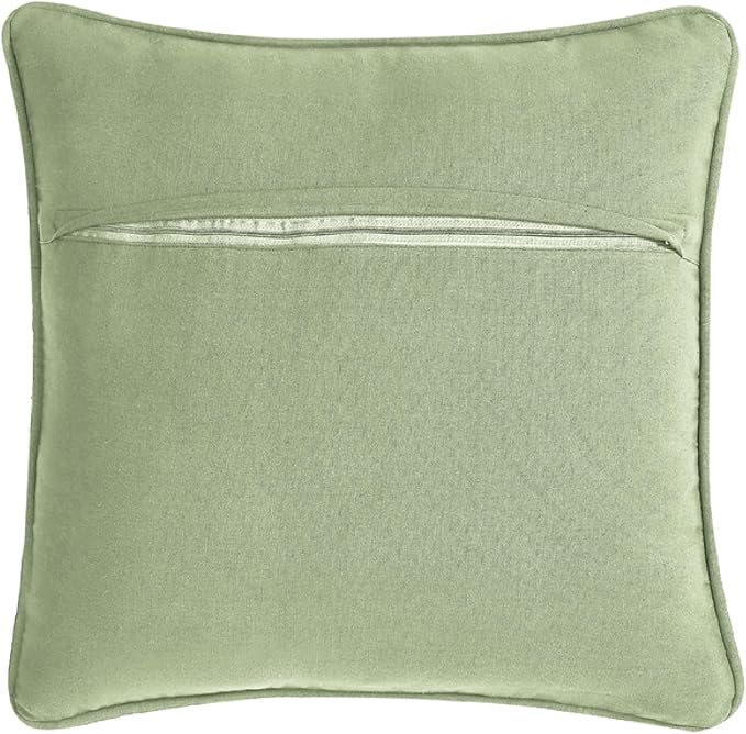Boho Living 18x18 Sage Green Throw Pillow Covers with Pillow Insert Included, Pack of 1
