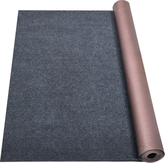 Marine Carpet,6 FT x 23 FT Dark Gray Indoor Outdoor Carpet 0.2" Thick Boat Carpet with Water-Proof TPE Backing, Non-Slide Outdoor Marine Carpet Roll for Home, Patio, Porch, Deck