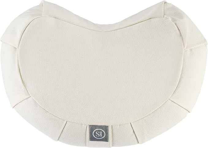 Meditation Cushion Bolster Pillow for Restorative Yoga – Supportive Cushion for Meditation, Pilates, and Relaxation – Filled with Buckwheat Hulls - Removable Cover
