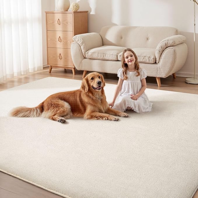 Sour Lemon 6x9 Area Rugs for Living Room, Soft Large Area Rug Fluffy Rugs for Bedroom，Machine Washable Area Rug Non Slip Carpet Rug for Living Room Playroom Kids Room Home Decor