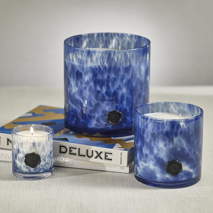 Zodax Apothecary Guild Scented Opal Glass Jar Candle in Gift Box- 11 oz - Sea Salt & Coastal Mist
