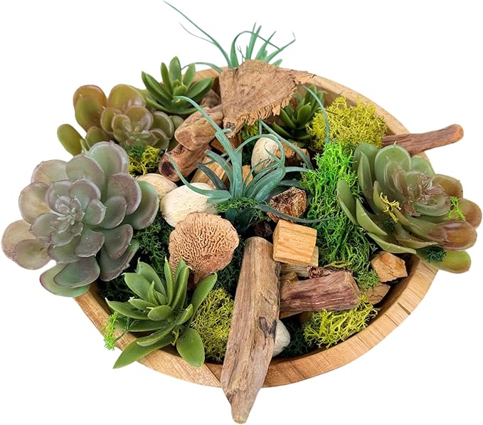 ANDALUCA Maison Box Fragrance Potpourri Decorative Succulent Moss Vase & Bowl Filler Home Décor (Moss Forest)