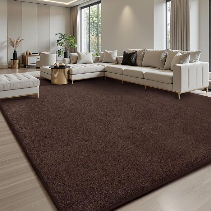 Sour Lemon 9x12 Area Rugs for Living Room, Soft Large Area Rug Fluffy Rugs for Bedroom，Machine Washable Area Rug Non Slip Carpet Rug for Living Room Playroom Kids Room Home Decor