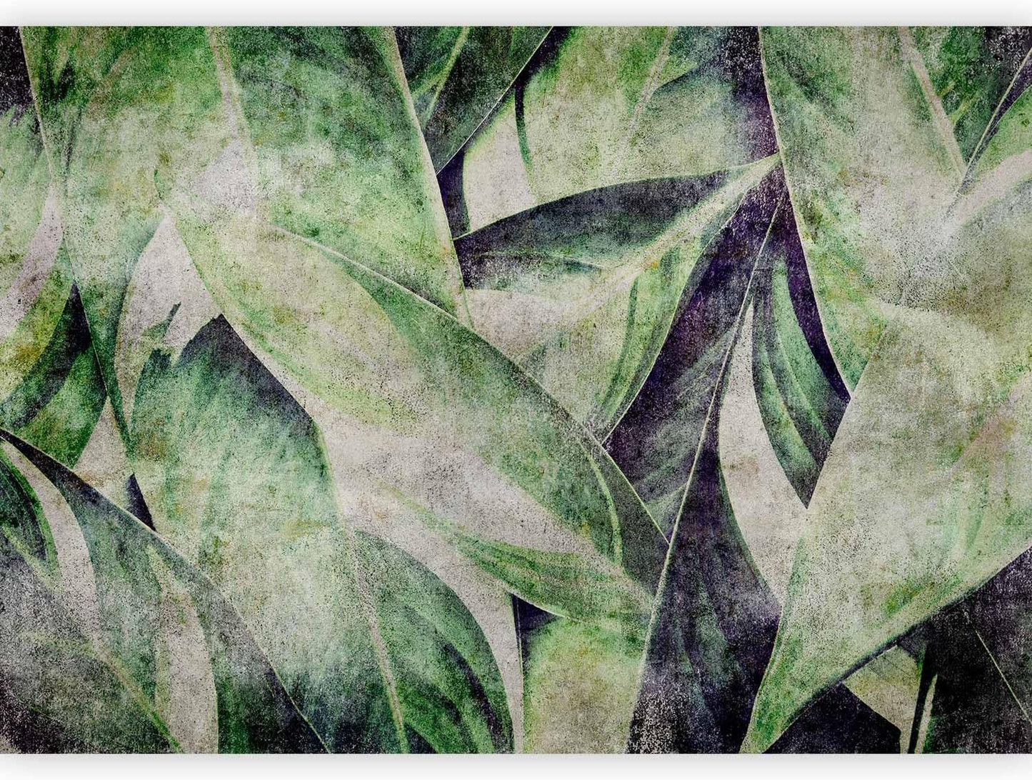 artgeist Wall Mural Tropical Leaves 98x69 in - XXL Non-Woven Wallpaper Fleece Wall Decor Photo Print Picture Image Design Jungle Nature Botanical b-C-0844-a-a