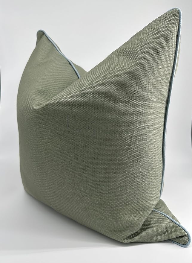 Jillien Harbor Grandmillennial Pillow Cover Greenwich Throw Pillow 20 x 20 Green Pillow Cover for Fall