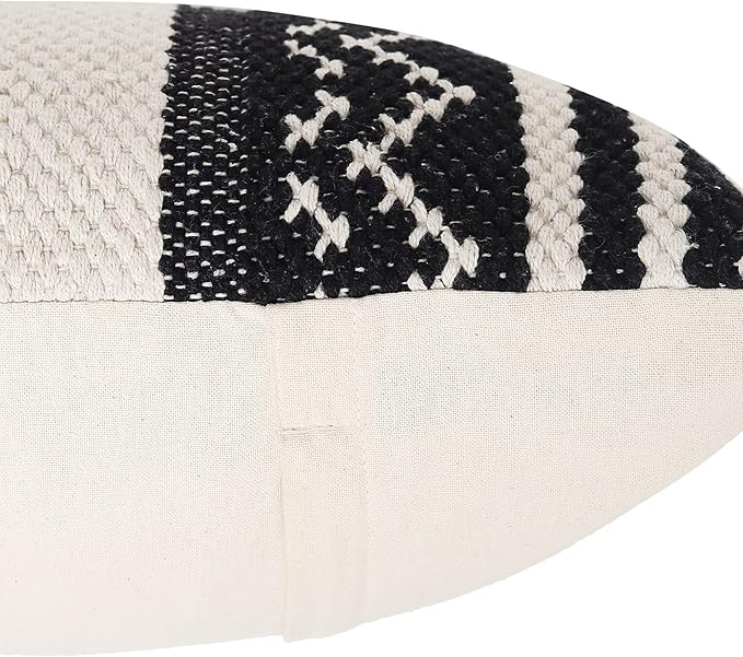 REDEARTH · Handmade Boho Throw Pillow Covers - Bohemian Chic Farmhouse Style Accent Woven Indoor & Outdoor Pillow Cushion Cases for Couch - Bed - Chair - Sofa - Bench – Set of 2 (18"x18", Natural)