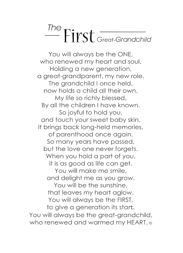The Grandparent Gift Co. First Great-Grandchild Photo Frame