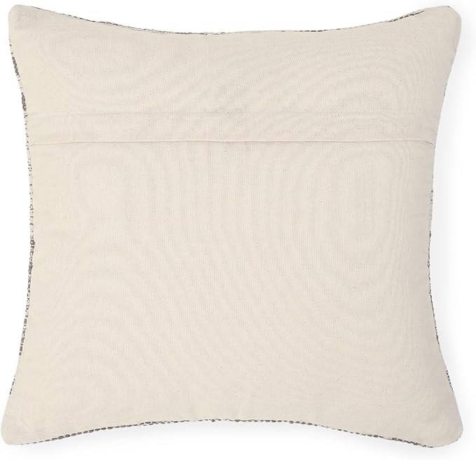 REDEARTH · Tufted Throw Pillow Cushion Covers - Boho Textured Woven Decorative Cases Set for Couch - Sofa - Bed - Farmhouse - Chair - Patio - Outdoor - car - 100% Cotton (18x18 ; Taupe) Pack of 2