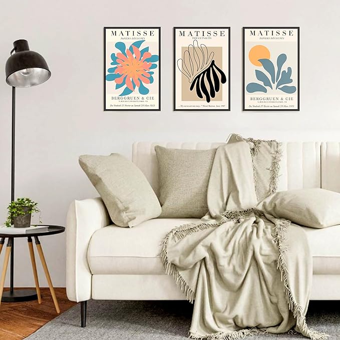 upsimples 12x18 Picture Frame Black 3 Pack, Scratch-Proof Poster Frames 12 x 18 for Photo Gallery - Slide-In Strips, Horizontal or Vertical Wall Mounting