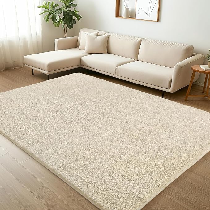 Sour Lemon 4x6 Area Rugs for Living Room, Soft Area Rug Fluffy Rugs for Bedroom，Machine Washable Area Rug Non Slip Carpet Rug for Living Room Playroom Kids Room Home Decor