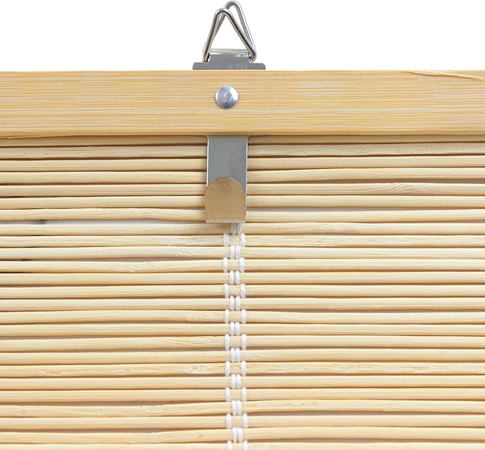 Red Lantern Matchstick Cordless Window Shade - Natural, 48" Wide