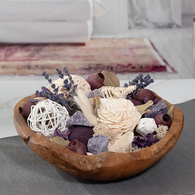 ANDALUCA Maison Box Fragrance Potpourri Decorative Vase & Bowl Filler Home Décor (Lavender Quartz)