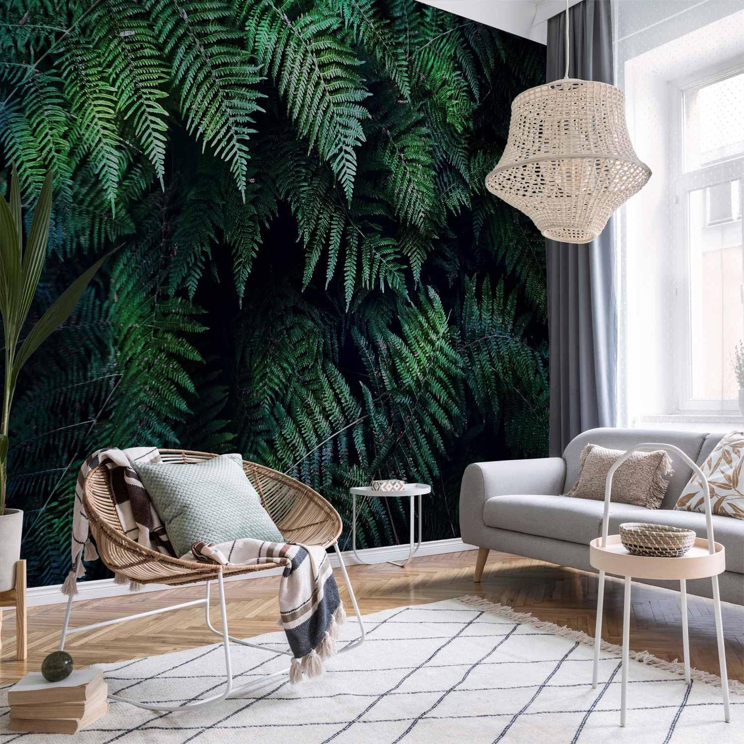 artgeist Wall Mural 3D Effect 98x69 in - XXL Non-Woven Wallpaper Fleece Wall Decor Photo Print Picture Image Design Home Tropical Leaves b-C-0564-a-a