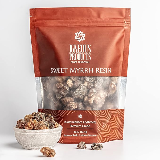 Myrrh Resin by Igneous Products (113.4 Grams / 4 oz) - 2025 Harvest | 100% Natural Myrrh Incense from Somalia