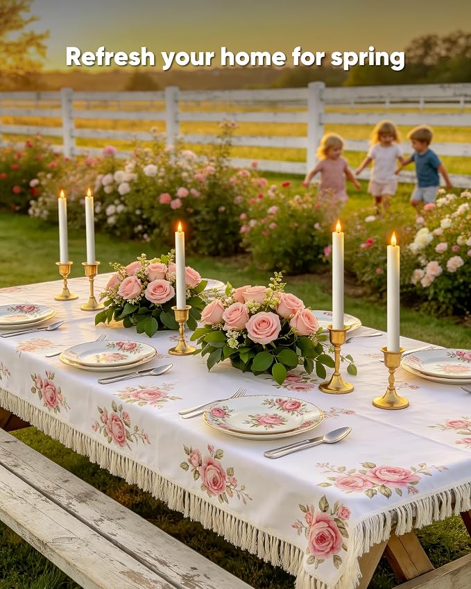 Homemory 24 Pcs Waxy Flameless Taper Candles with Remote, Flickering Battery Operated Taper Candle, Led Flameless Candlesticks Classic Tall Candles for Home, Wedding, Party, White, 9.6 inches