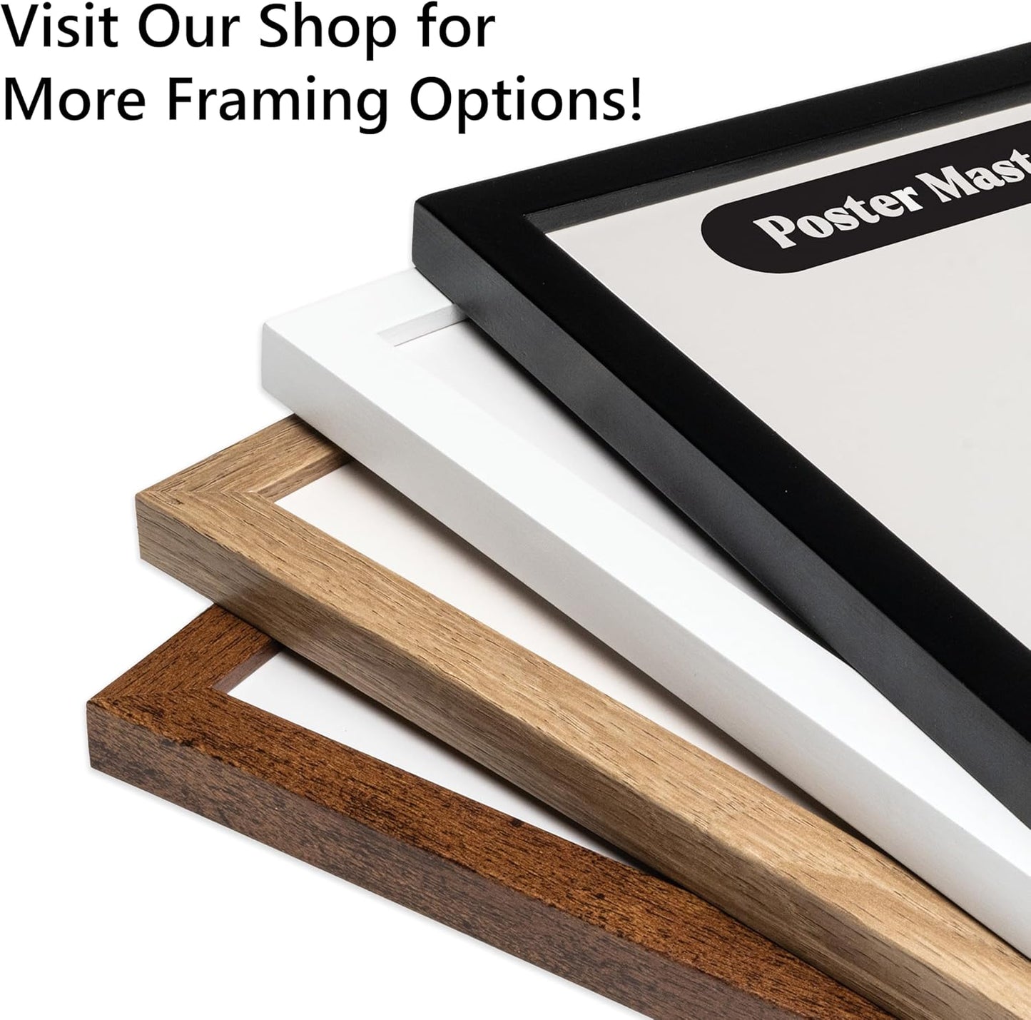 Poster Master Vintage Photograph Poster - Retro Daguerreotype Print - Gift for Artist, Friend - Skeletons Smoking at Table, Dinner Party, Goth - Wall Decor for Home, Dorm, 11x14 Brown Framed