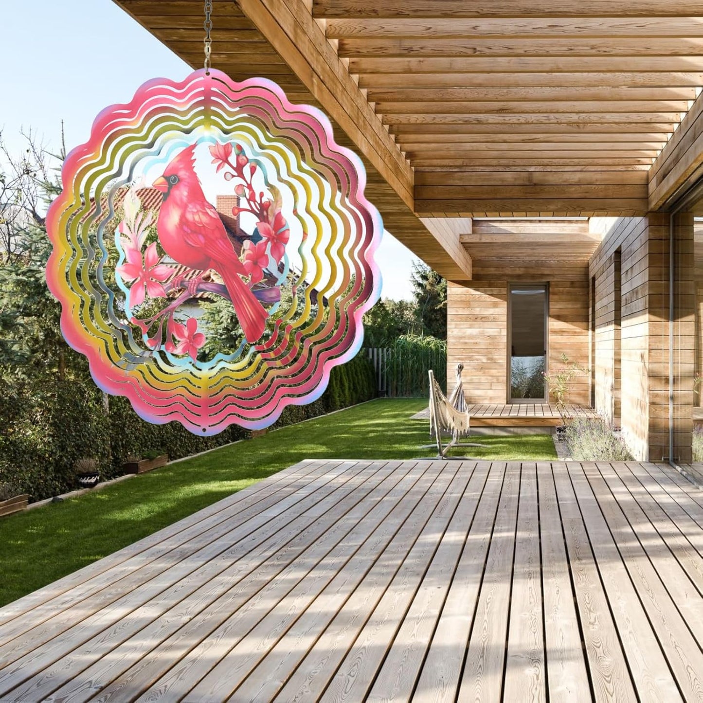 Wind Spinners Outdoor Cardinala Decorations - Birthday Gifts for Women Mom Grandma, Cardinala Deocr Hanging Wind Spinner 12 inch 3D Wind Sculptures for Garden Decor for Outside, Yard, Outdoor