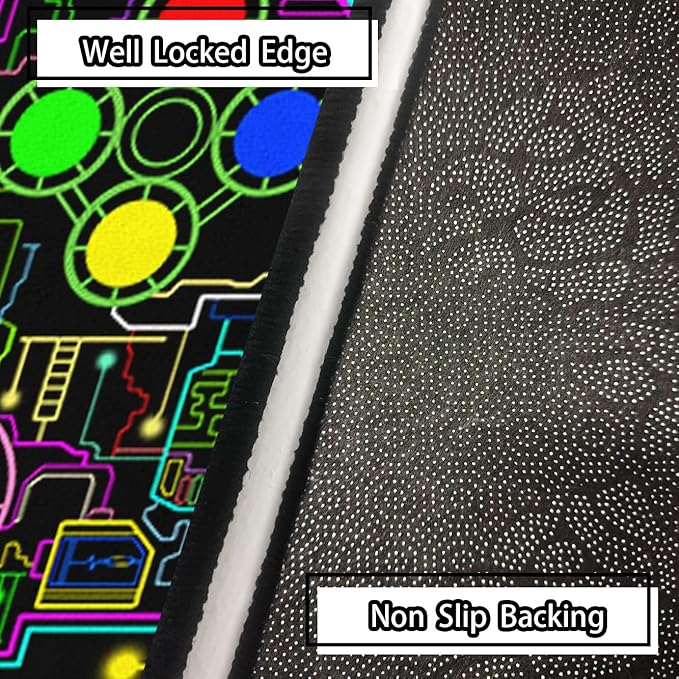 Boys Gamepad Shaped Carpet Rug - Gamepad Shaped Area Rug for Boys Bedroom Gaming Themed Area Rugs Kids Gaming Room Decor, 5x7 Feet