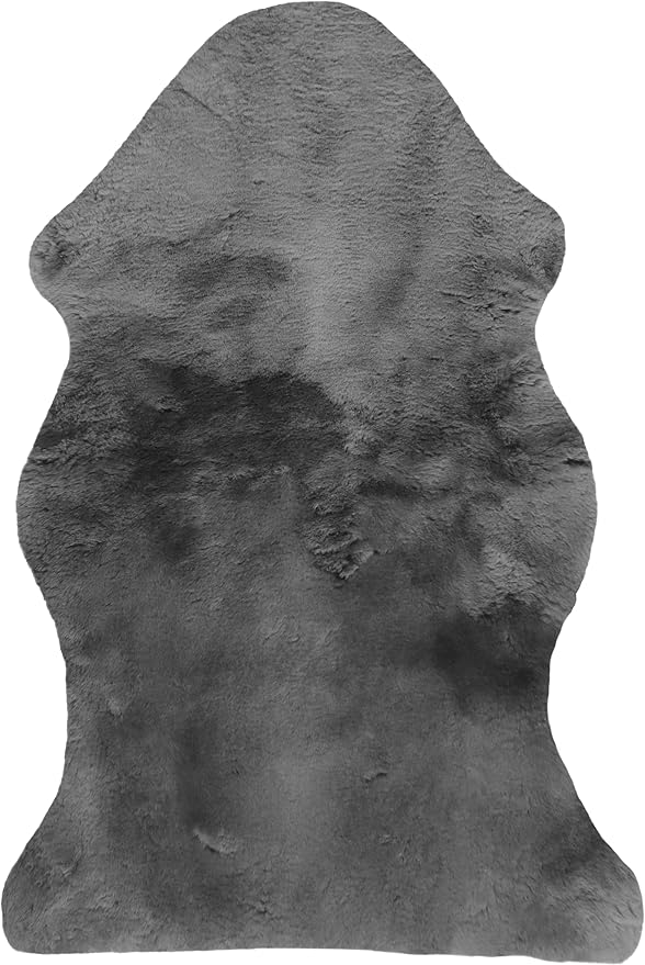Natural Sheepskin for Bed Sores and Skin Irritation | Tauranga 100% Real Medical Sheepskins with Non-Slip Back for Pain Relief and Discomfort, Wool Seat Pad, Charcoal Grey, 26 in. x 46 in