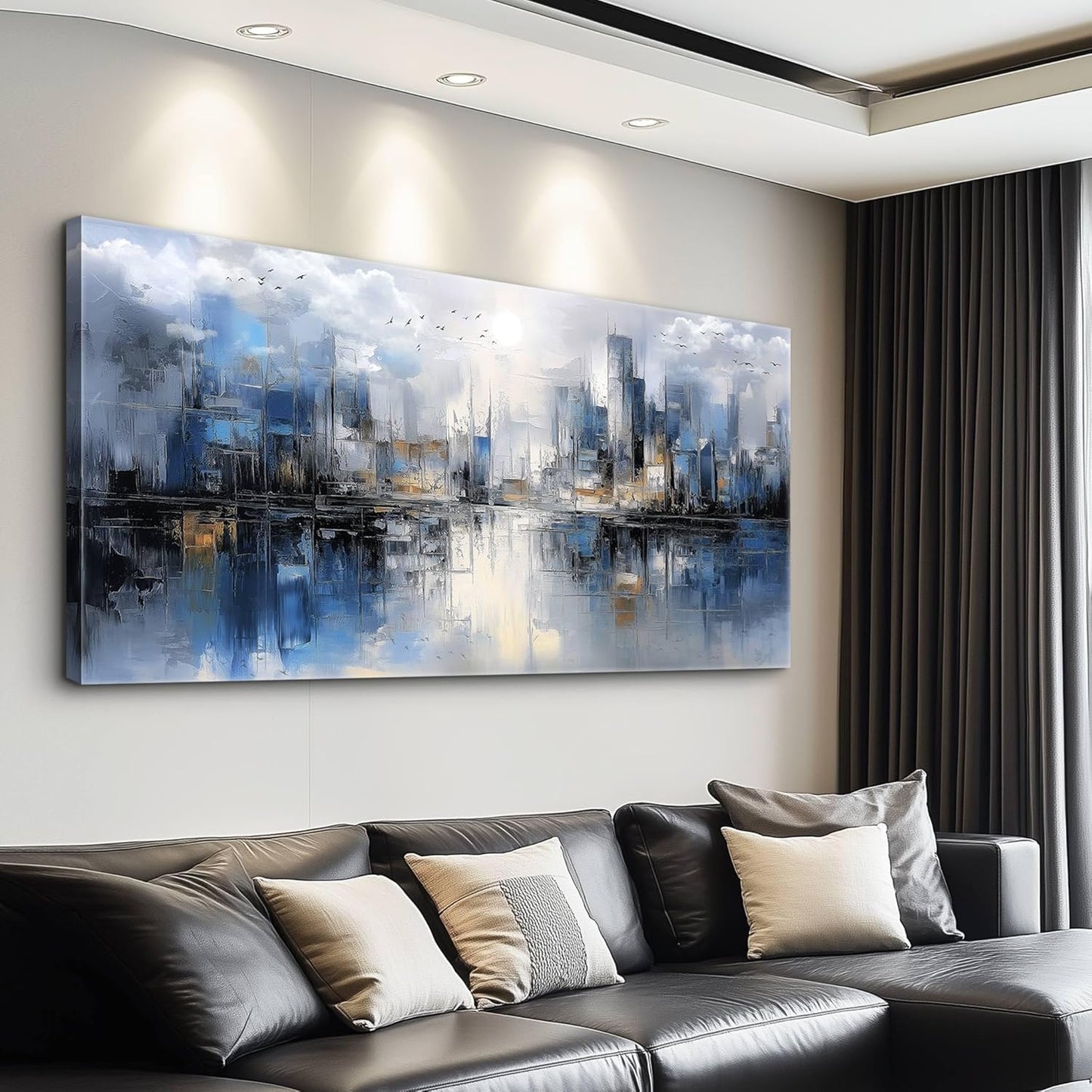 Canvas Wall Art for Living Room Wall Decor for Bedroom Office Wall Decoration Abstract Watercolor Painting Artwork Room Aesthetic Home Decor 20x40 in