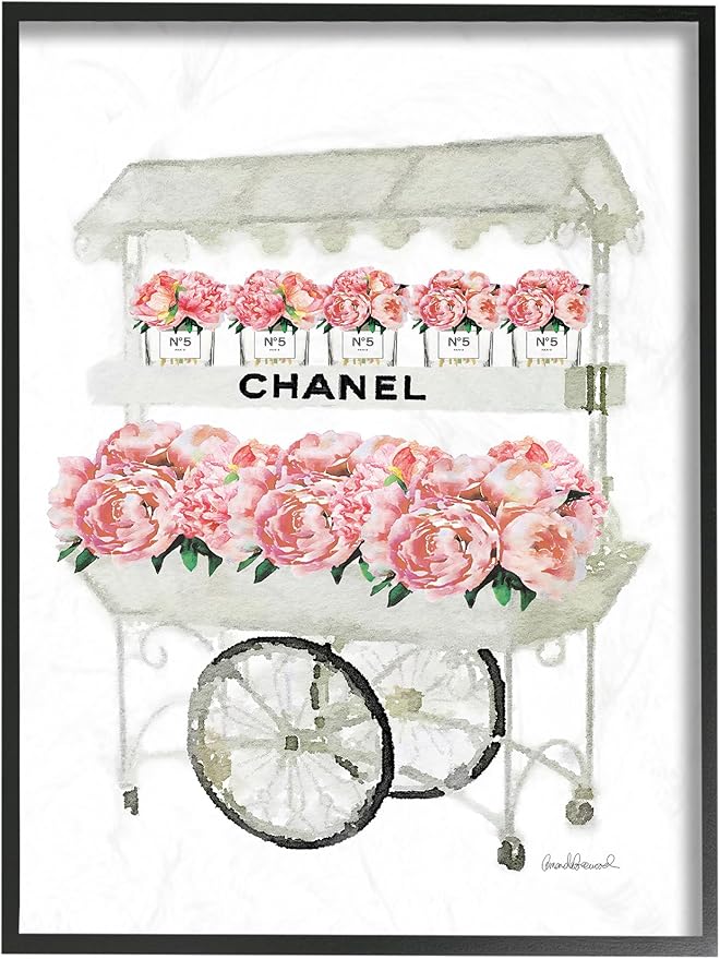 Stupell Industries Fashion Flower Stand Framed Giclee Texturized Art, Multicolor
