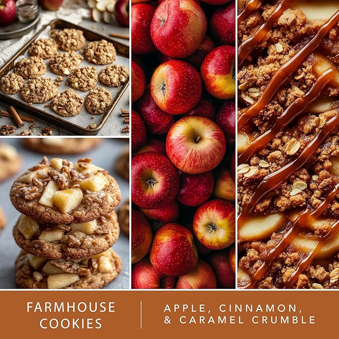 Scentsationals Fall Wax Melts Home Sweet Home 4pk – Long Lasting, Strong Scent Melts for Warmers, Includes Cuddle Up, Cinnamon Apples, Salted Caramel Butter Cream & Farmhouse Cookies, 10oz (24 Cubes)