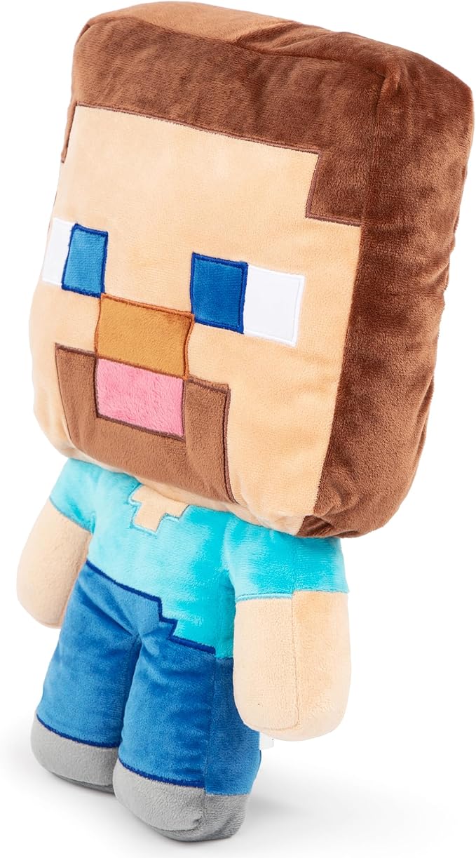 Jay Franco Plusg Pillow Buddy Super Soft Polyester Microfiber | Mojang Minecraft Steve 16 inch