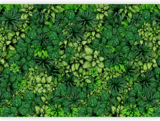 artgeist Premium Wall Mural Plants 157x110 in - XXL Non-Woven Wallpaper Fleece Wall Decor Photo Print Picture Image Design Nature Botanics Tropical Leaves b-B-0601-a-a