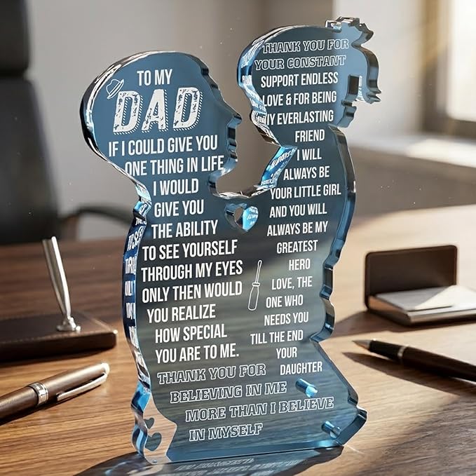 To My Dad – Best Dad Ever Gifts, Valentines Fathers Day Daddy Gifts from Daughter or Son, Golf Dog Bonus Father in Law Birthday Gift