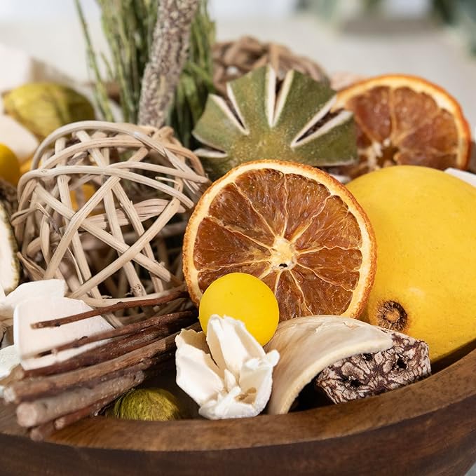ANDALUCA Maison Box Fragrance Potpourri Decorative Vase & Bowl Filler Home Décor (Citrus Verbena)