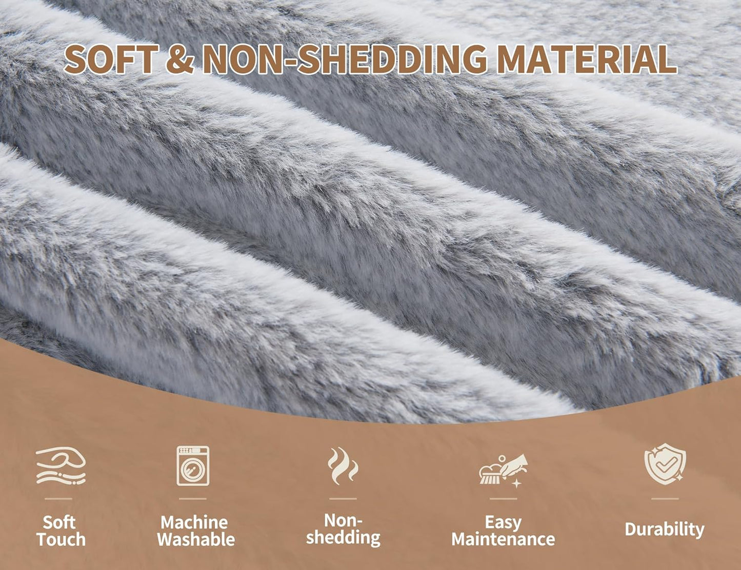 Boho Ottoman Living Room Furniture 26"x18" Large Round Ottomans Pouf Couch Foot Rest Grey Pouf Ottoman Foot Rest with Foam Chunk Filling Pouffe Ottomans Stuffed Foot Rest Poufs for Couch