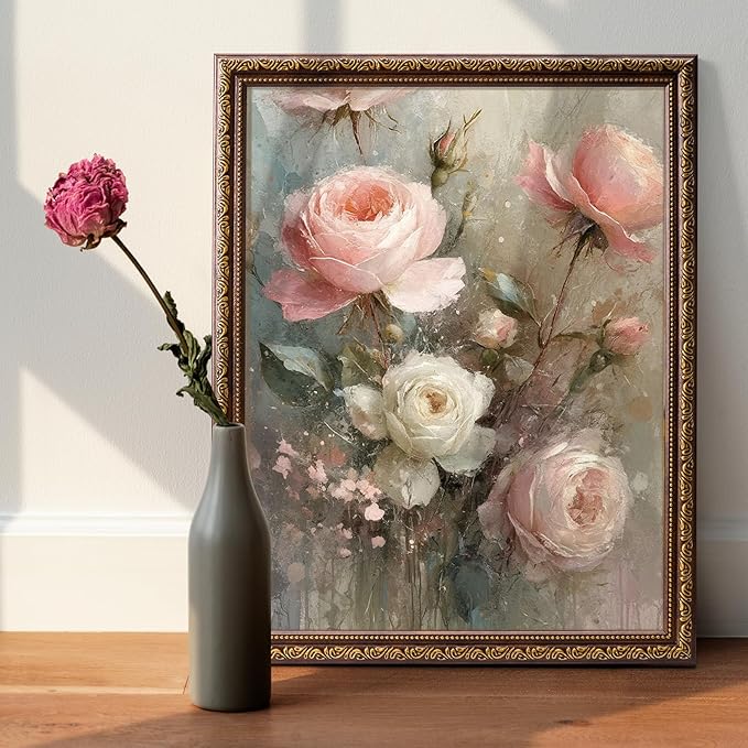 TWING 11x14 Picture Frame,Display 8x10 Photo with Mat or 11x14 without Mat,Ornate Vintage 11 x 14 Photo Frames for Wall Mounting,Bronze,1 Pack