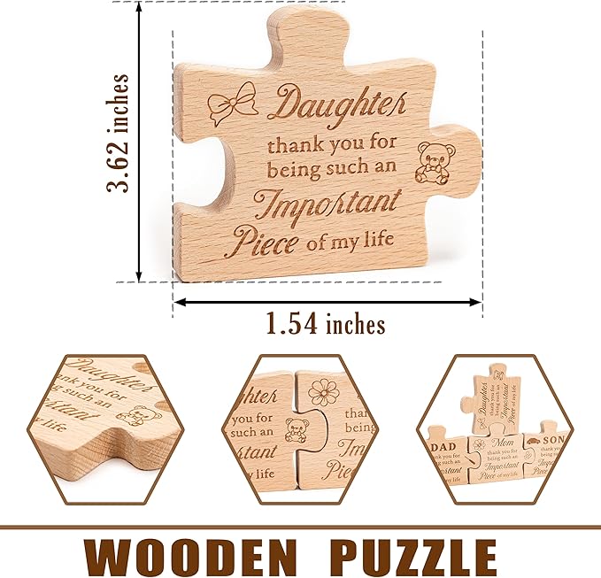 To My Daughter – Meaningful Daughter Gifts from Dad or Mom, Inspirational Table Decor Gift for Daughter, Daughter Birthday Gifts, Valentines Day Gifts for kid