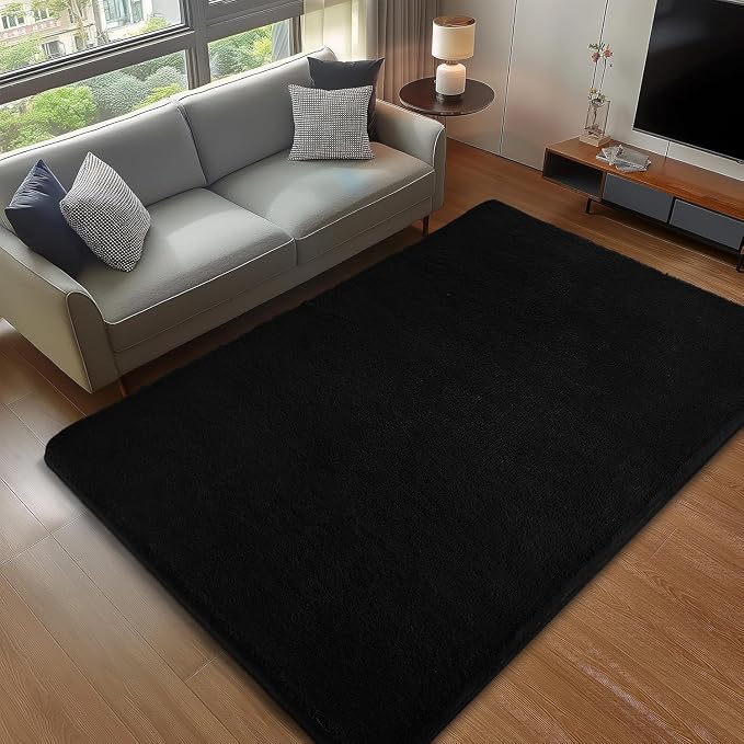 Sour Lemon 4x6 Area Rugs for Living Room, Soft Area Rug Fluffy Rugs for Bedroom，Machine Washable Area Rug Non Slip Carpet Rug for Living Room Playroom Kids Room Home Decor