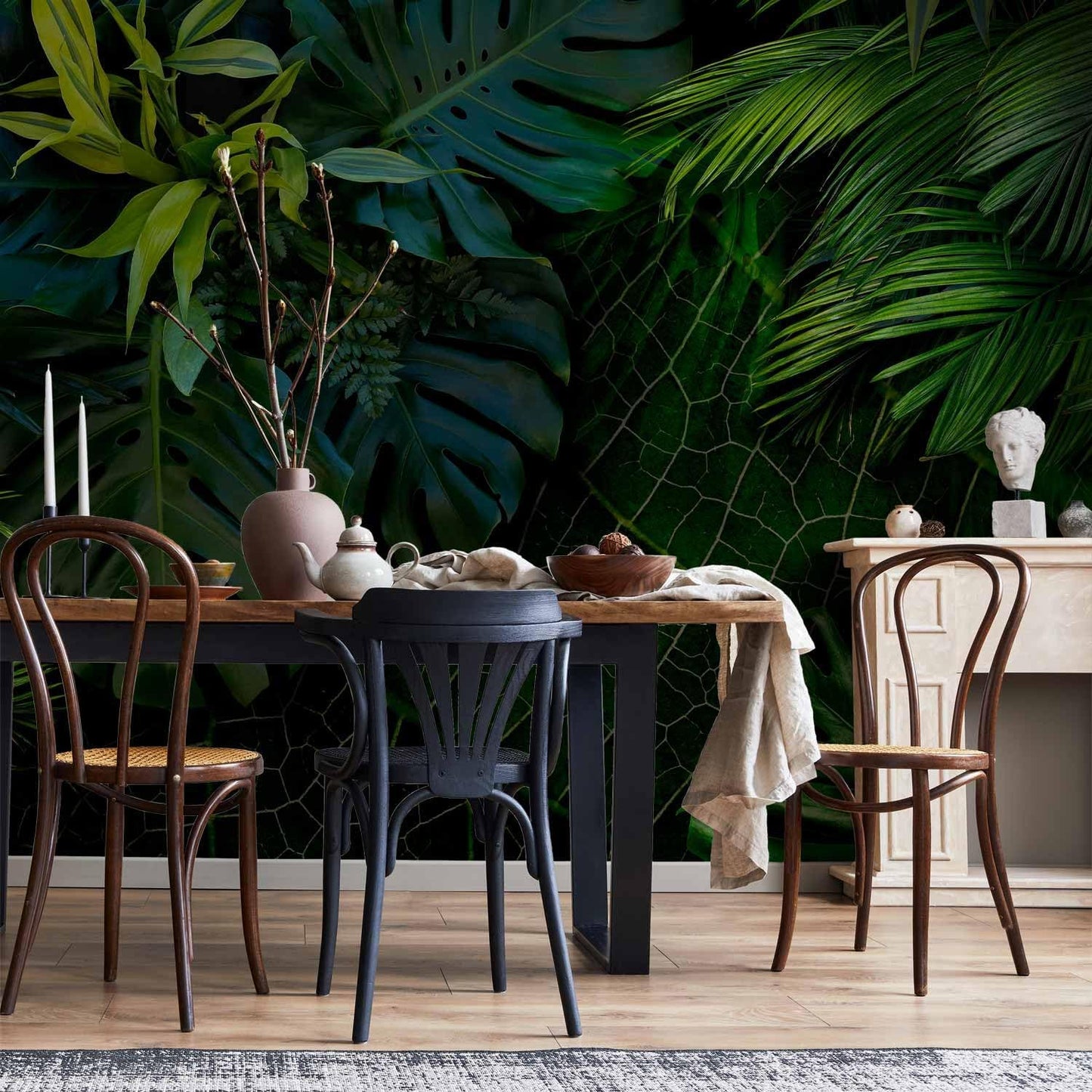 artgeist Wall Mural Tropical 98"x69" XXL Peel and Stick Self-Adhesive Wallpaper Removable Large Sticker Foil Wall Decor Print Picture Image Design