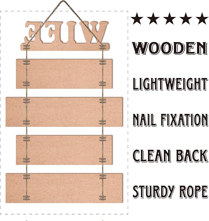 Wife Prayer Rustic Wall Sign with 5pcs Panels in Soft Pink - Christian Religious Farmhouse Hallway Family Decor - Thank You Plaque Gifts for Women Couples