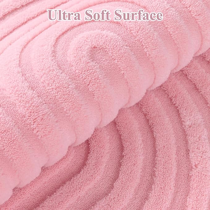Pauwer Pink Area Rug for Girls Bedroom 5x7 Soft Fluffy Non Slip Machine Washable Rugs Arch Modern Indoor Mat Fuzzy Floor Carpet for Kids Nursery Living Room Dorm Playroom Dining Baby Home Decor