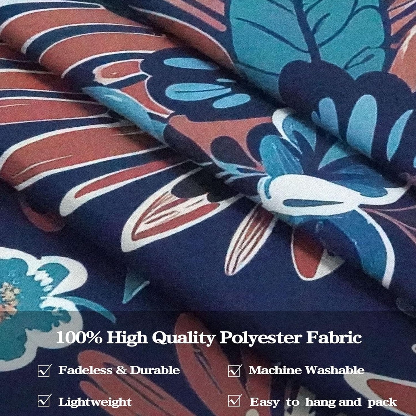 Fowocu Boho Floral Mandala Tapestry Wall Hanging Blue Bohemian Flower Medallion Tapestry Aesthetic Vintage Navy Hippie Indian Small Tapestries for Bedroom Living Room Dorm Decor 48 x 36 Inch