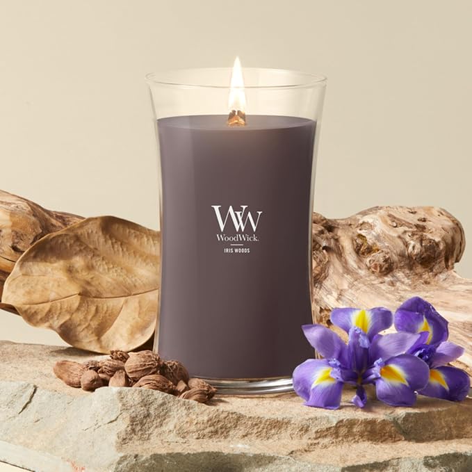 Woodwick Iris Woods Large Hourglass Candle