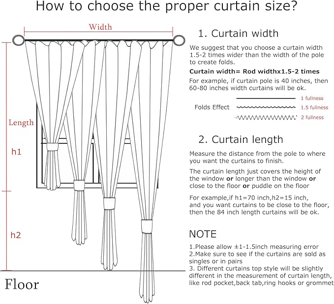 Vision Home Natural Pinch Pleated Semi Sheer Curtains Textured Linen Blended Light Filtering Window Curtains 102 inch for Living Room Bedroom Pinch Pleat Drapes with Hooks 2 Panels 42" Wx102 L