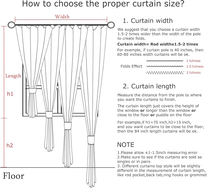 Vision Home Brown Pinch Pleated Semi Sheer Curtains Textured Linen Blended Light Filtering Window Curtains 102 inch for Living Room Bedroom Pinch Pleat Drapes with Hooks 2 Panels 40" Wx102 L