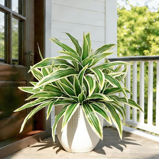 4Pcs Fake Ferns, Faux Outdoor Plants UV Resistant,3D Real Touch Fake Plants Total 80 Blades,Weatherproof Artificial Plants Outdoor Indoor for Garden Porch Home Office Decor