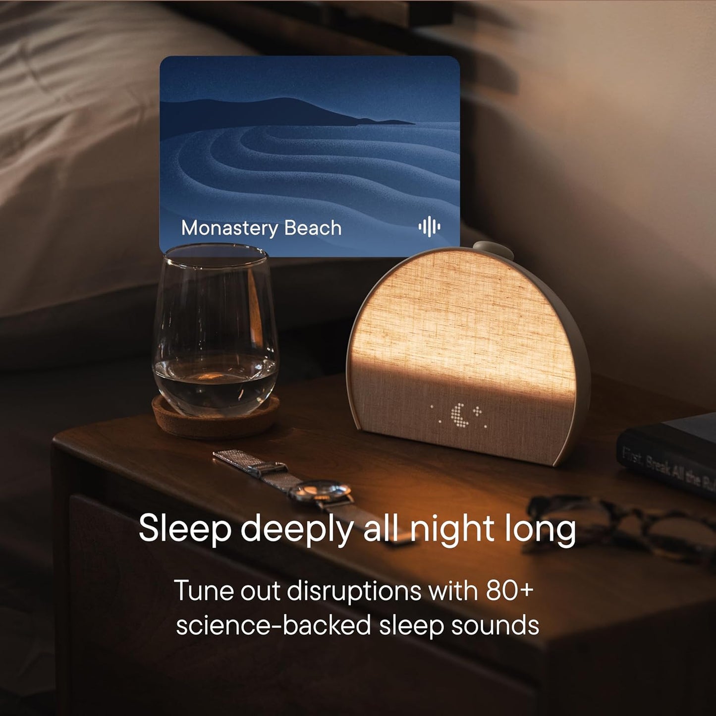 Hatch Restore 3 Sunrise Alarm Clock, Sound Machine, Smart Light (Cocoa) - White Noise, Screen-Free Sleep Routine