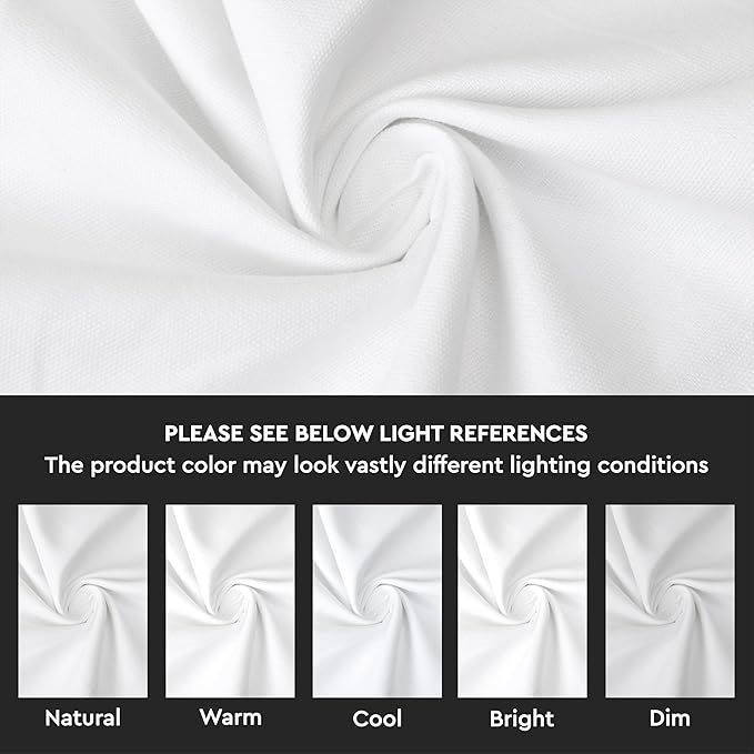 Encasa XO Throw Pillow Covers 24x24 in Set of 2 White | No Inserts | Cotton Pillow Covers for Living Room, Bed, Sofa, Couch | Decorative Cushion Covers with Improved Zipper