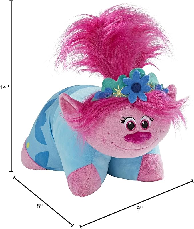Pillow Pets DreamWorks Poppy Stuffed Animal – Trolls World Tour 16” Plush Toy
