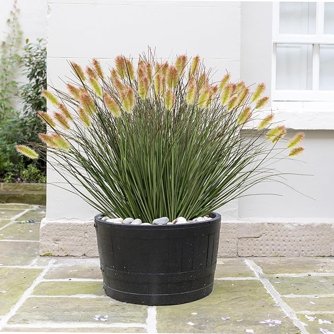 Ttranewsoo Artificial Grass, Fake Grass, Artificial Shrubs, Wheatgrass Cattails Fake Grass Decorations, Artificial Plants, Ornamental Grass, Outdoor Fake Grass, Green Leafy Decorations (12PCS)
