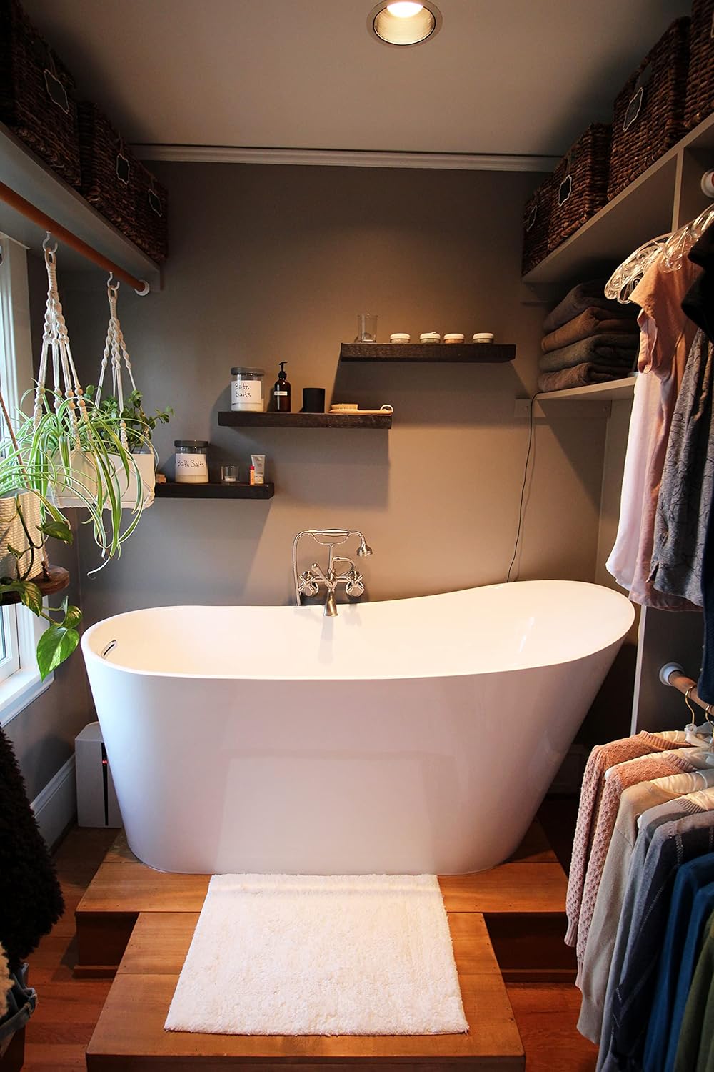 Joel's Antiques 18 Inch Wooden Floating Shelves for Wall - 18x8x2 in - Made of Natural Wood - Short Heavy Duty Rustic Wall Shelves for Bedroom - Perfect for Living Room, Kitchen - Mocha