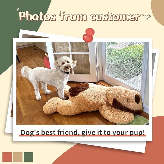 MorisMos Giant Stuffed Dog Animals, 51inch Big Stuffed Dogs Plush, Soft Large Puppy Pillow for Kids, Girls, Boys