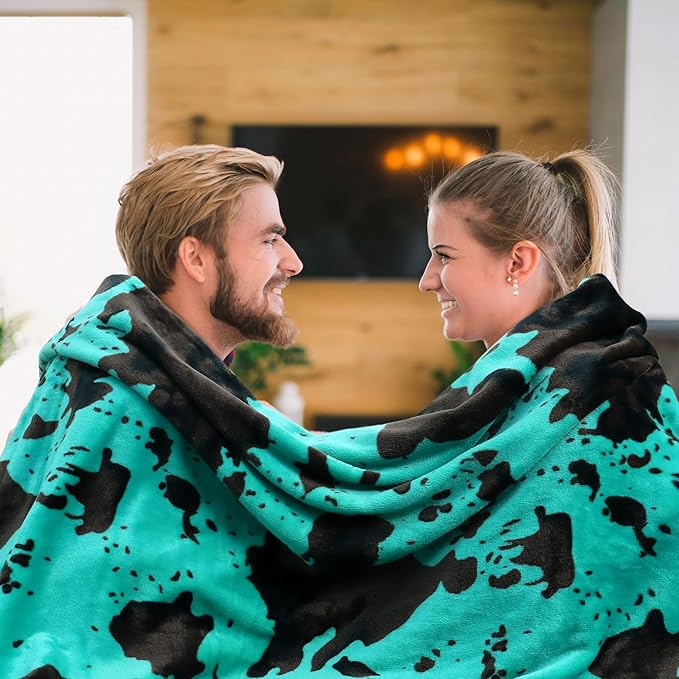 Teal Throw Blanket for Bed King Size, Extra Large Soft Warm Turquoise King Fleece Throw Blanket for Bedroom Livingroom,Cozy Gifts for Women Men 90x108inches