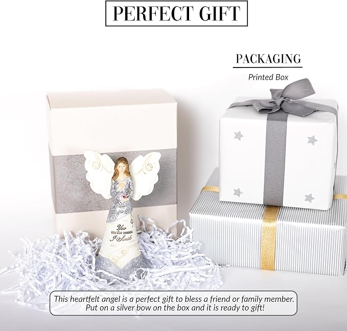 Pavilion Gift Company - You are The Reason I Smile - 6" Angel Figurine Religious God Jesus Christ Wife Grandma Gift Home Decor Present